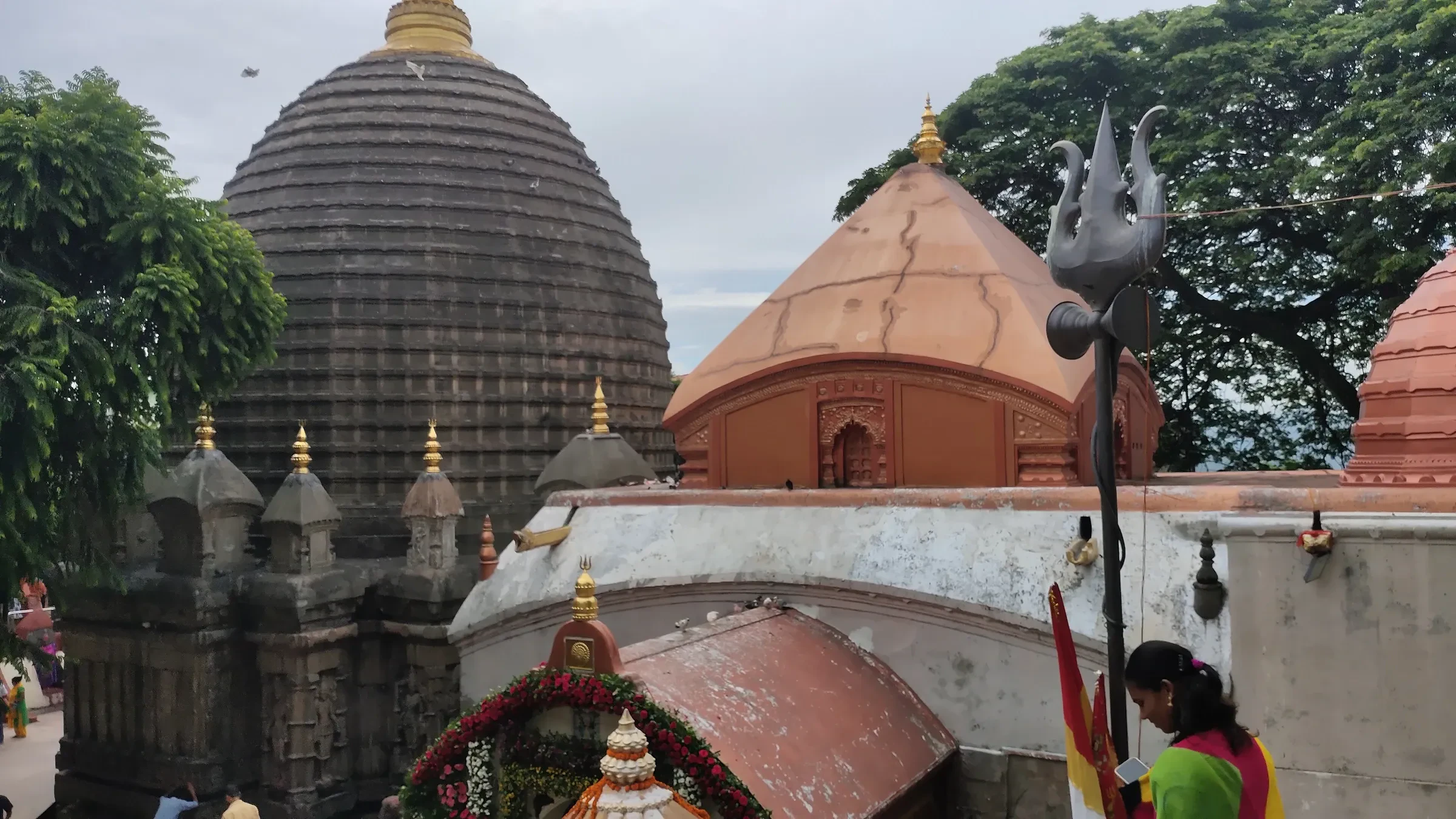 The beehive-shaped dome of Kamakhya Temple on Nilachal Hill in Guwahati