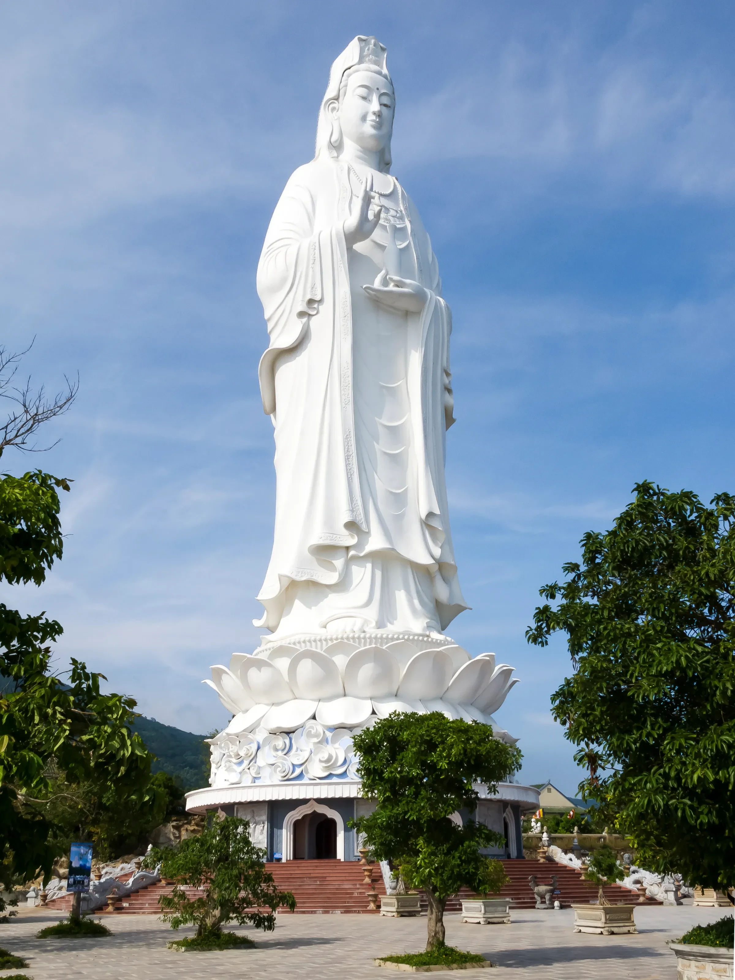 The white Lady Buddha statue at Linh Ung pagoda on Son Tra peninsula