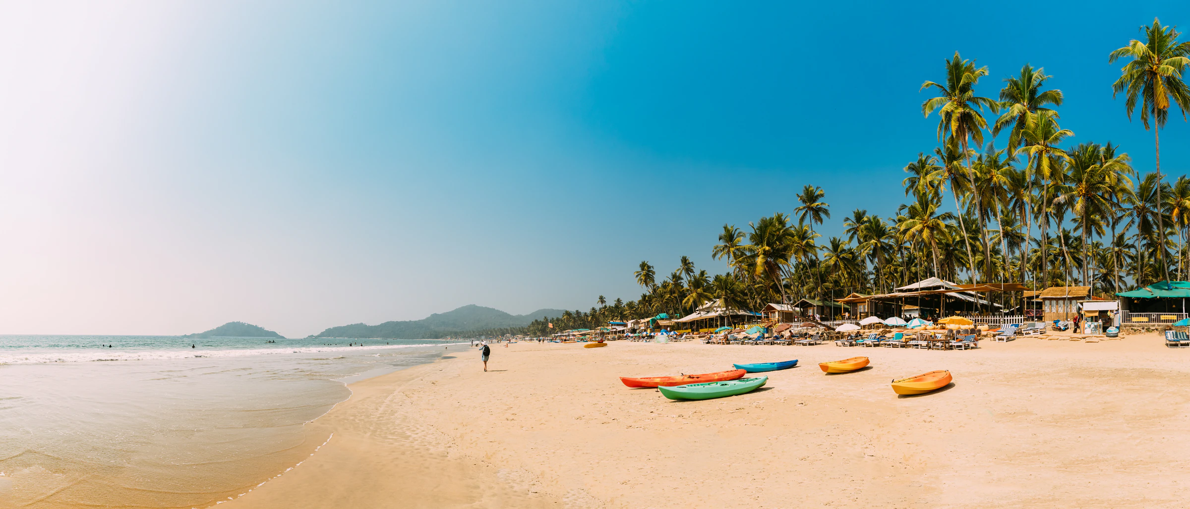 Anjuna beach on the North Goa coast