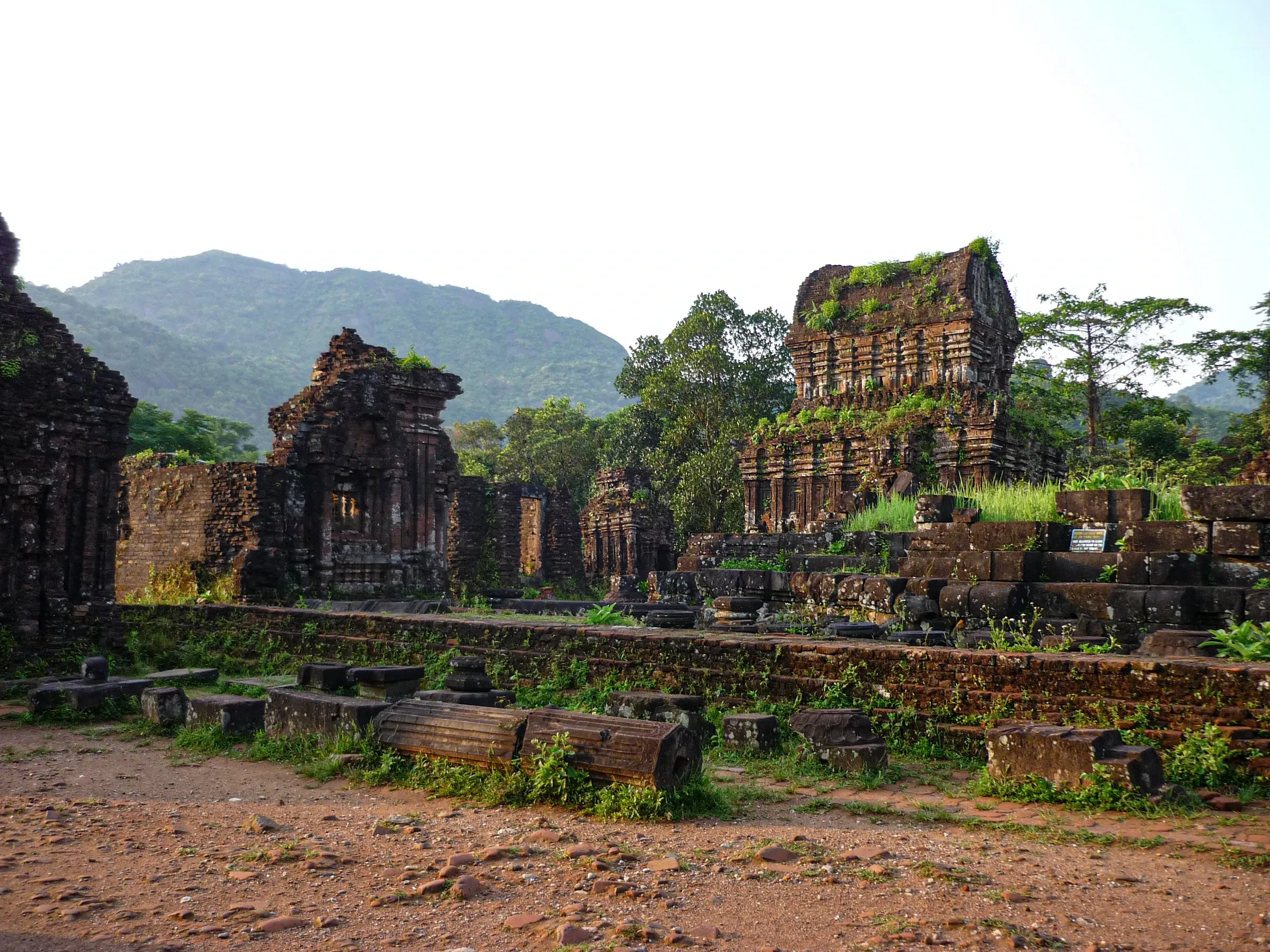 Brick Champa temple towers in the My Son ruins near Hoi An
