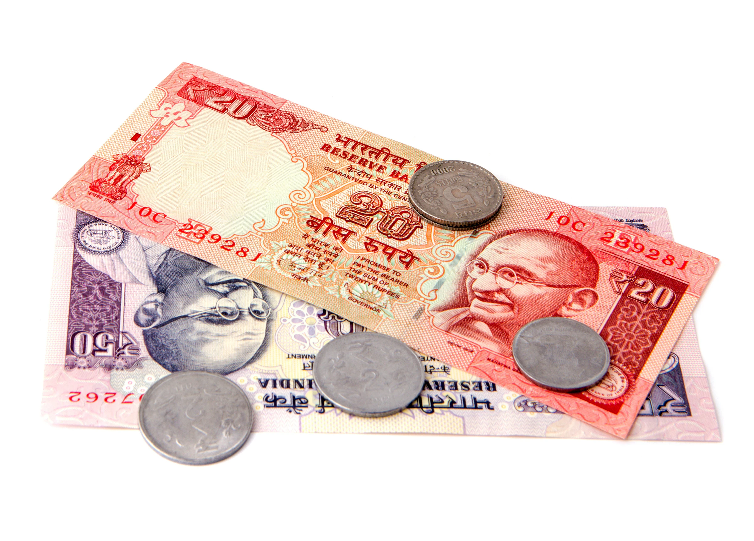 Rupee notes and coins, the currency you will budget in for an India trip