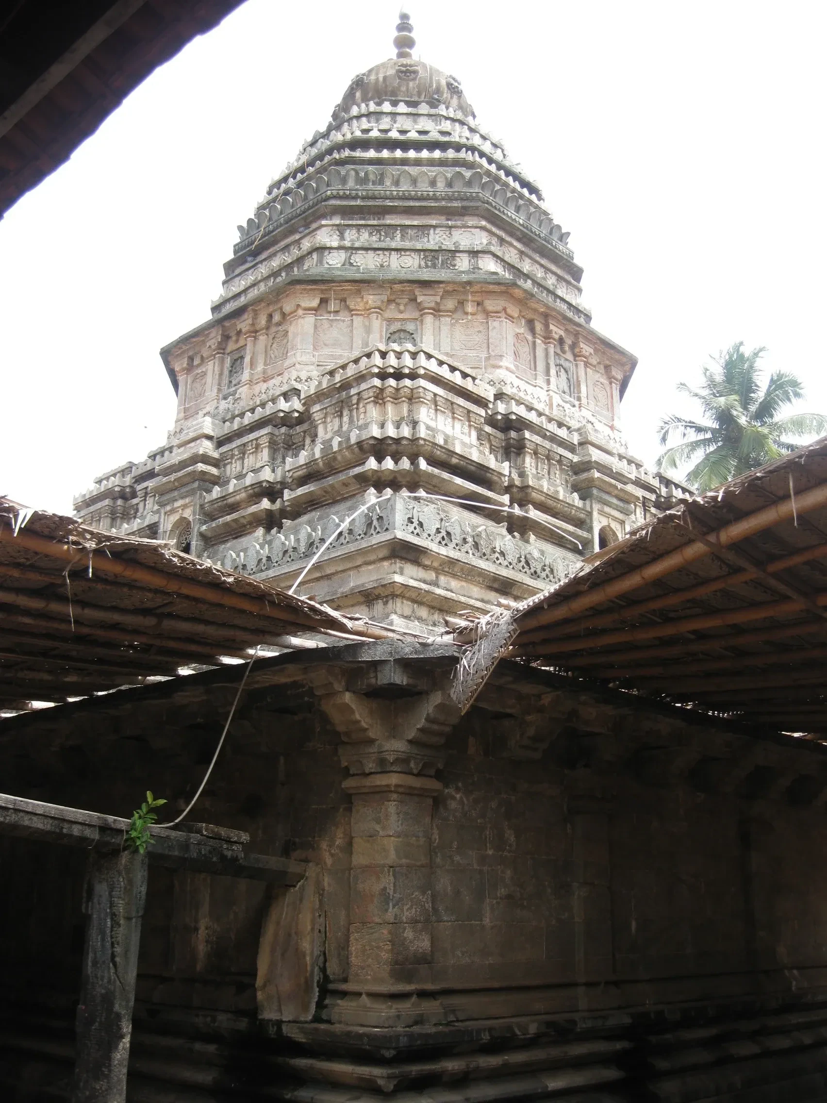 The stone gopuram of Mahabaleshwar Temple in Gokarna