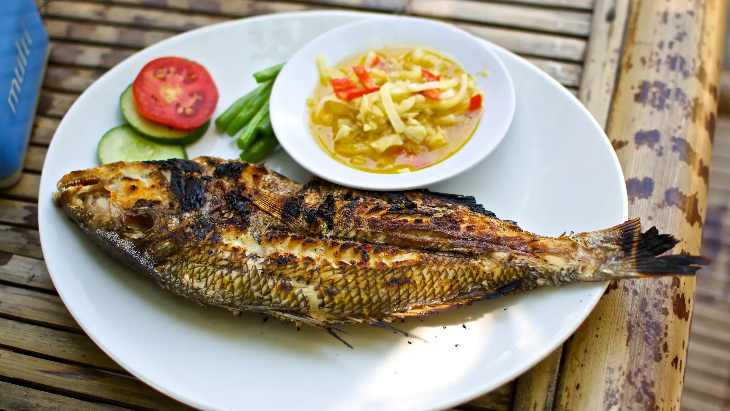 Grilled ocean fish, an Indonesian dish