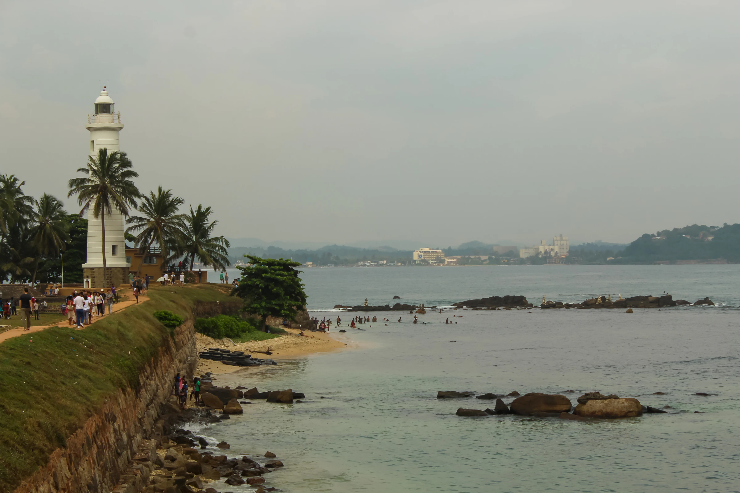 Looking out from Galle Fort's ramparts on Sri Lanka's south coast