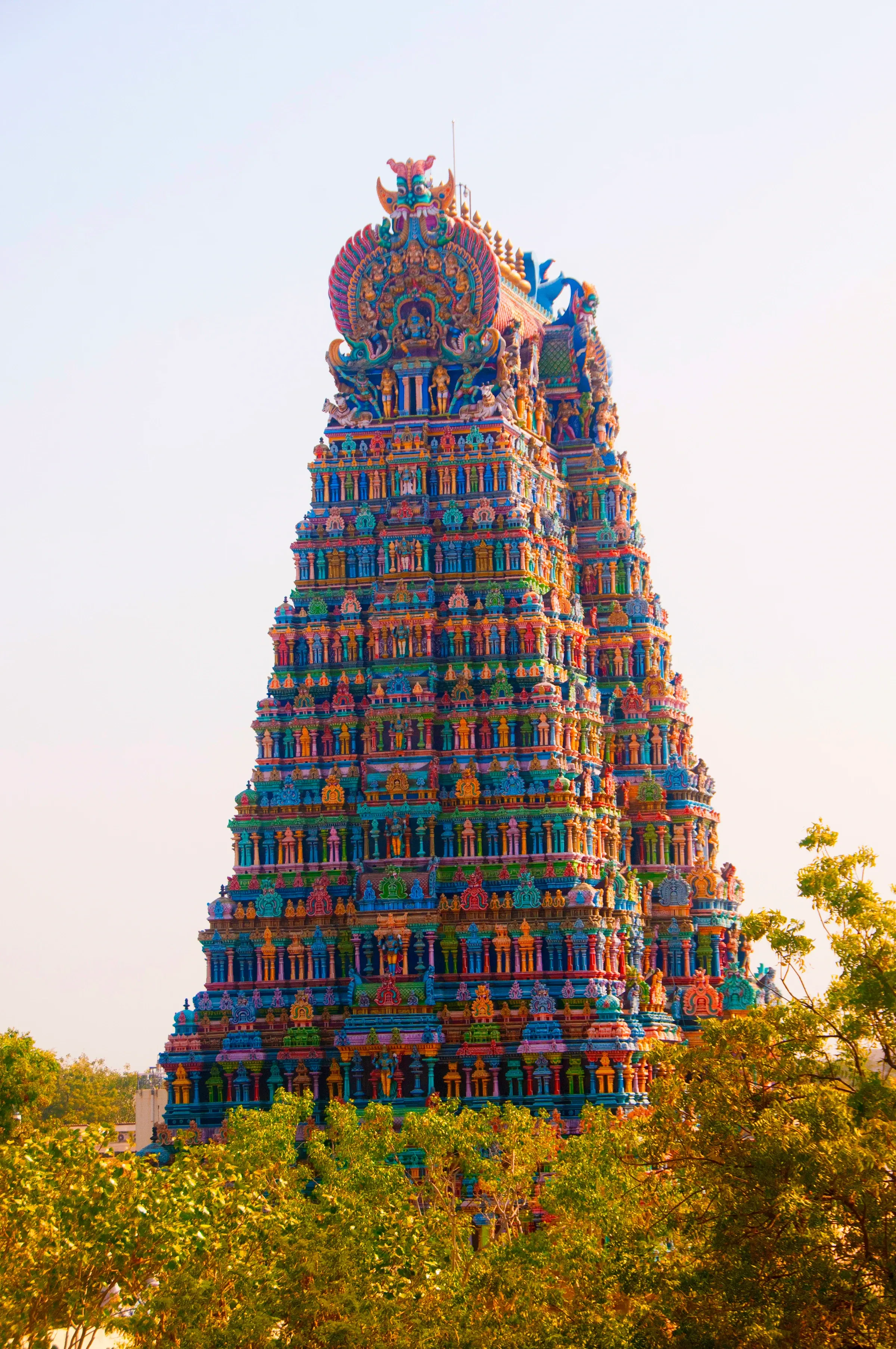 The Meenakshi Amman Temple in Madurai