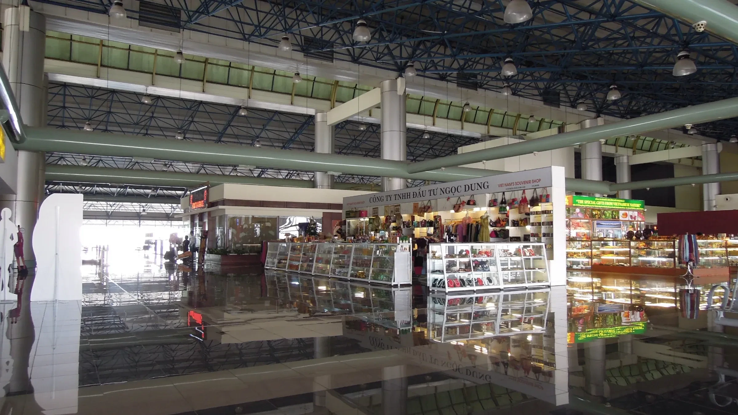 Shops inside a terminal at Noi Bai International Airport in Hanoi