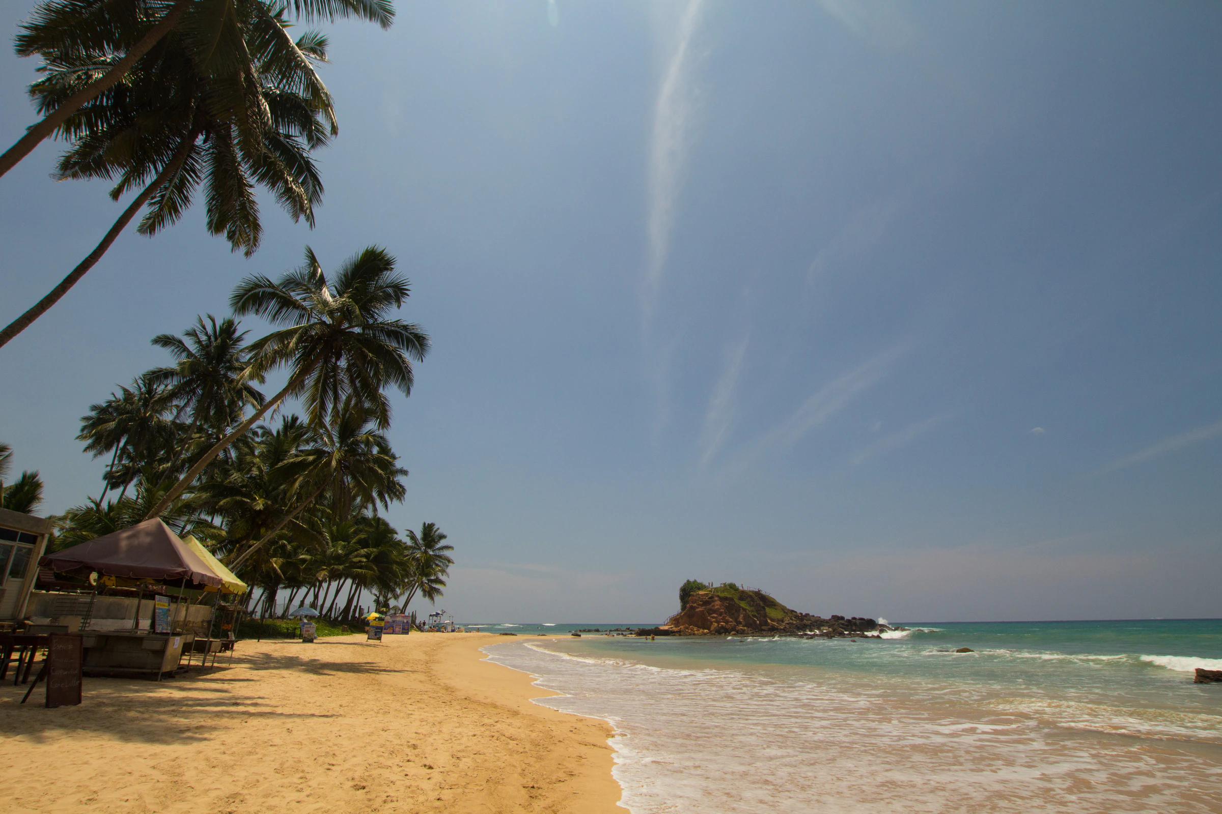 A quiet cove near Mirissa on the south coast