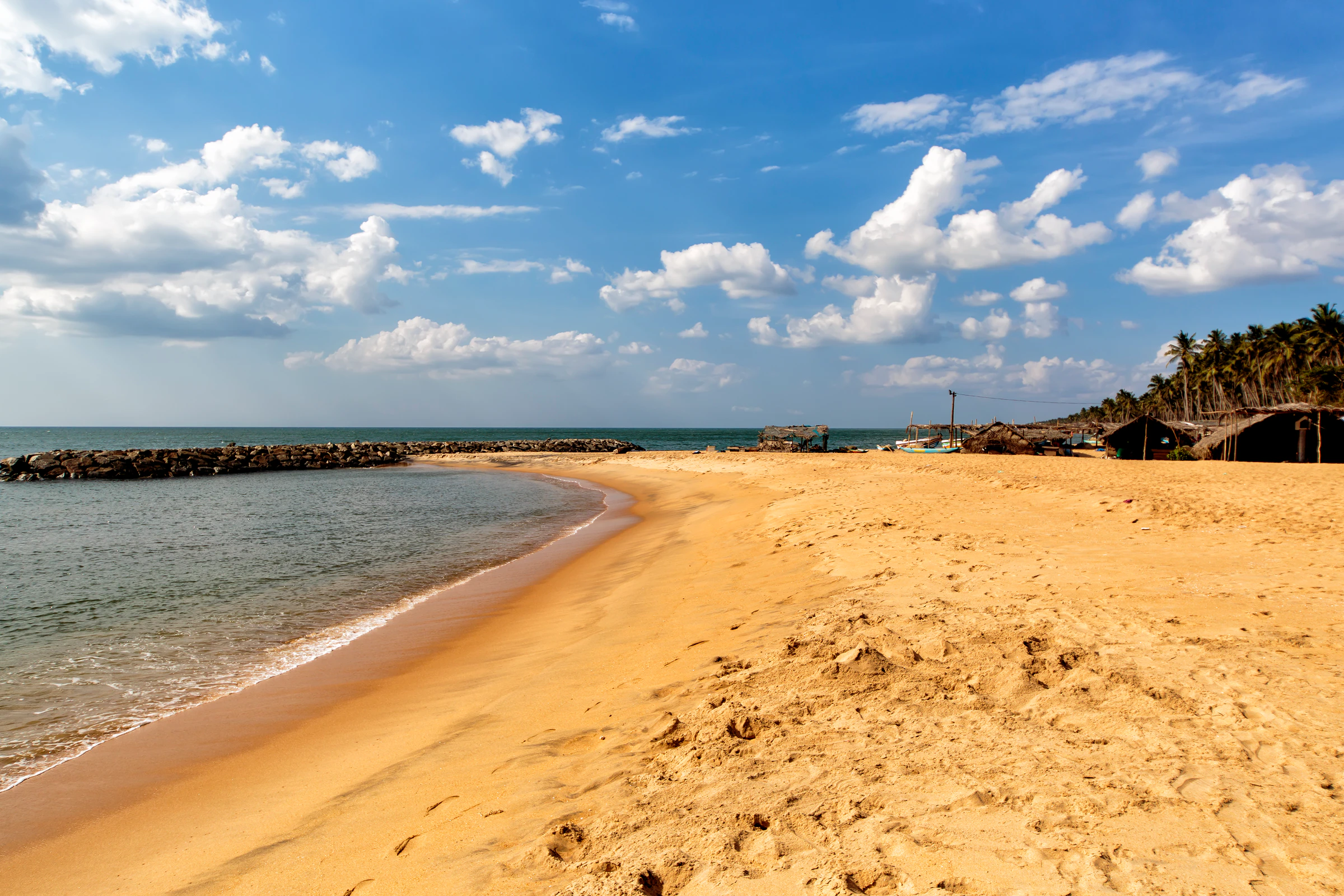 A beach scene near Negombo, close to Colombo airport