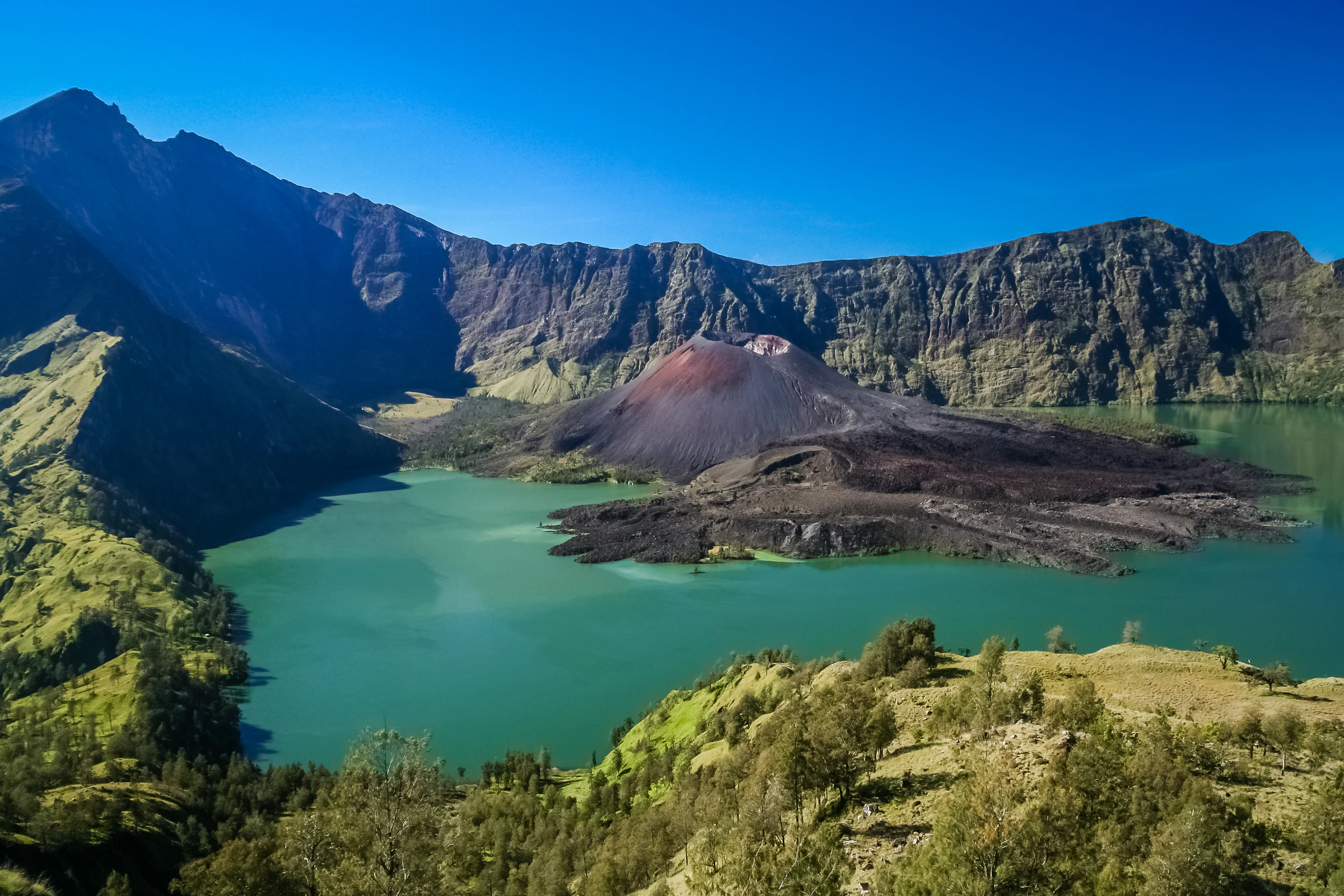 Mount Rinjani, seen from the Sembalun side