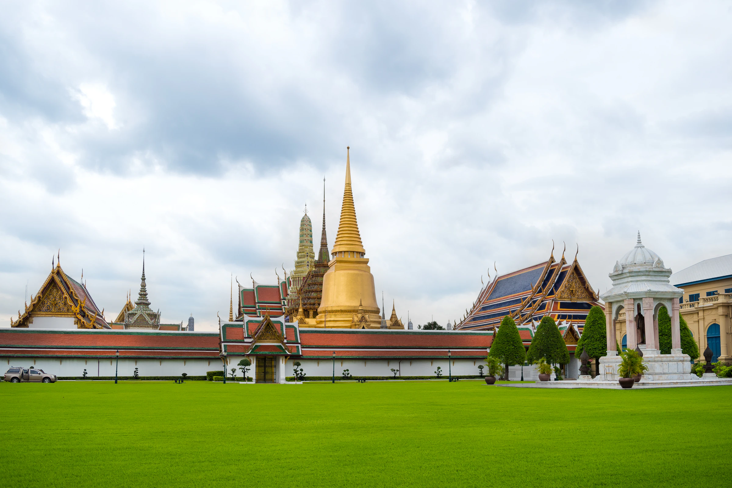 Grand Palace and Temple of the Emerald Buddha complex in Bangkok