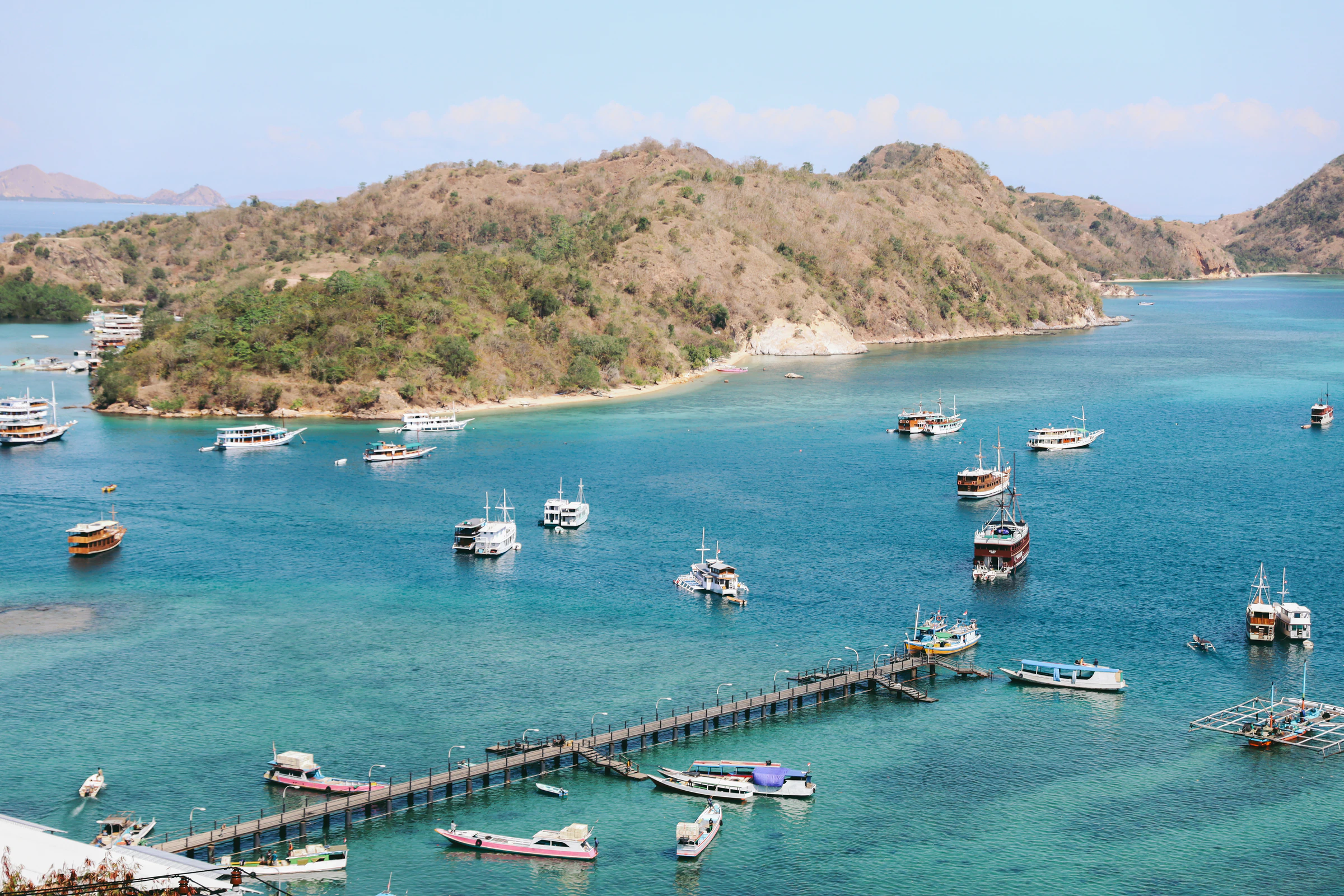 The harbour town of Labuan Bajo, gateway to Komodo National Park
