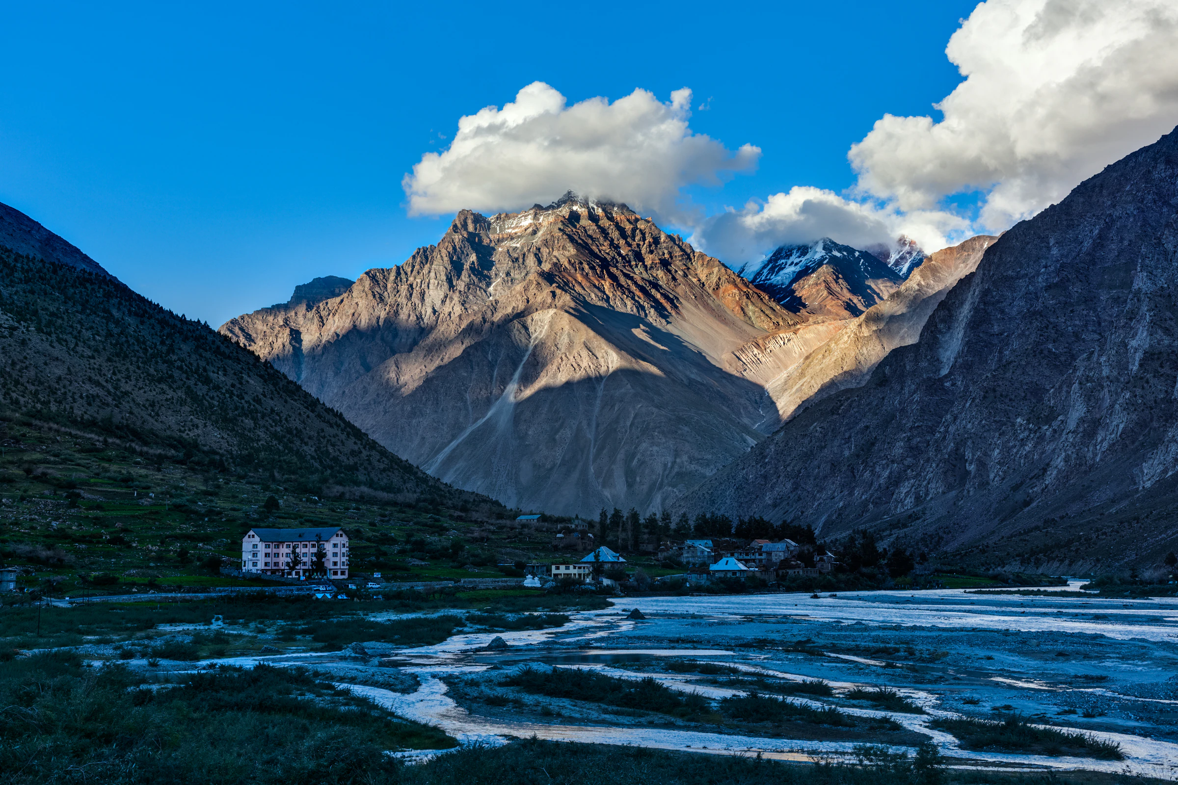 The high-altitude Lahaul valley around Jispa, the first night above 3,000 m