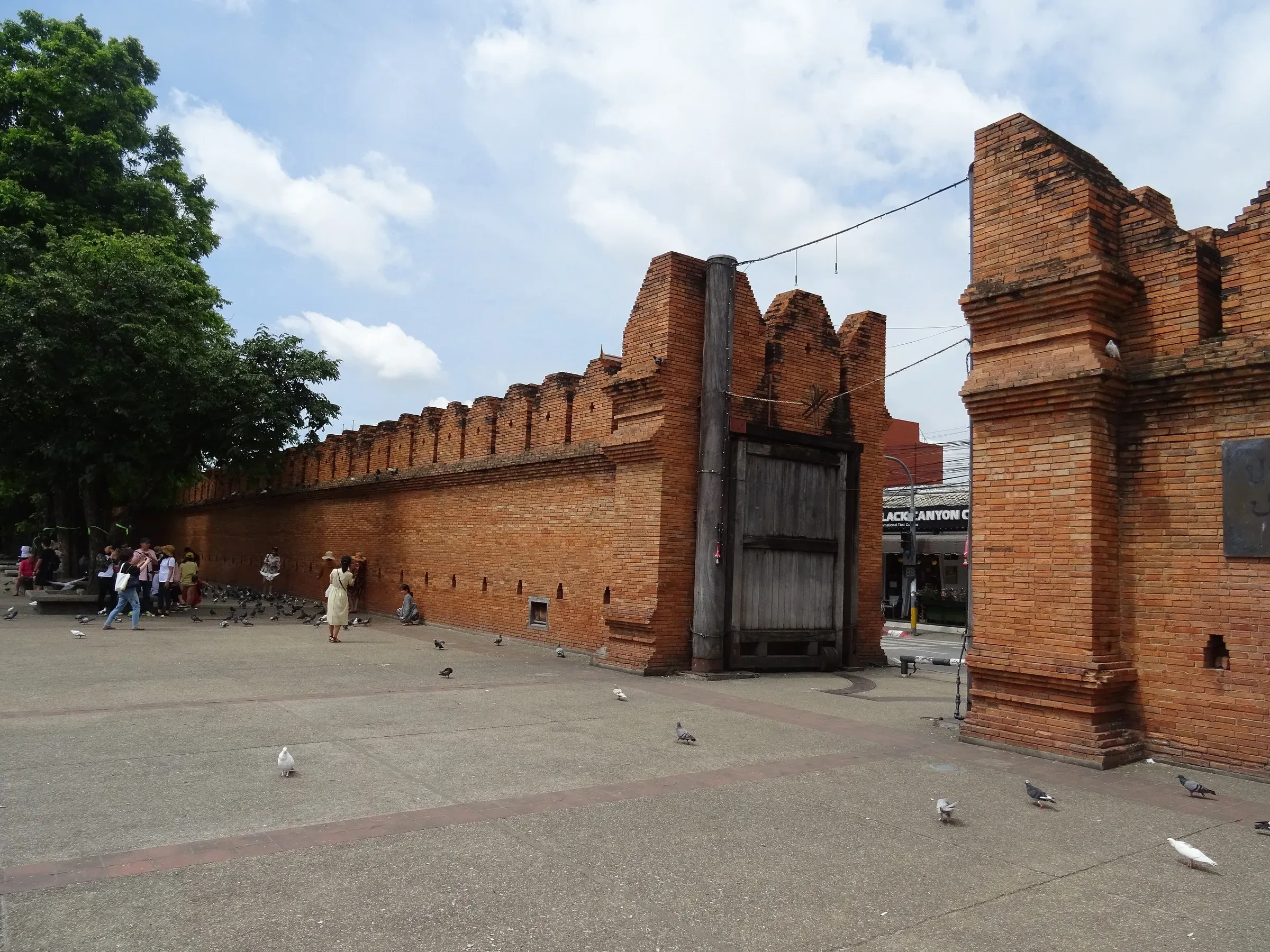 The red brick Tha Phae Gate in Chiang Mai's Old City
