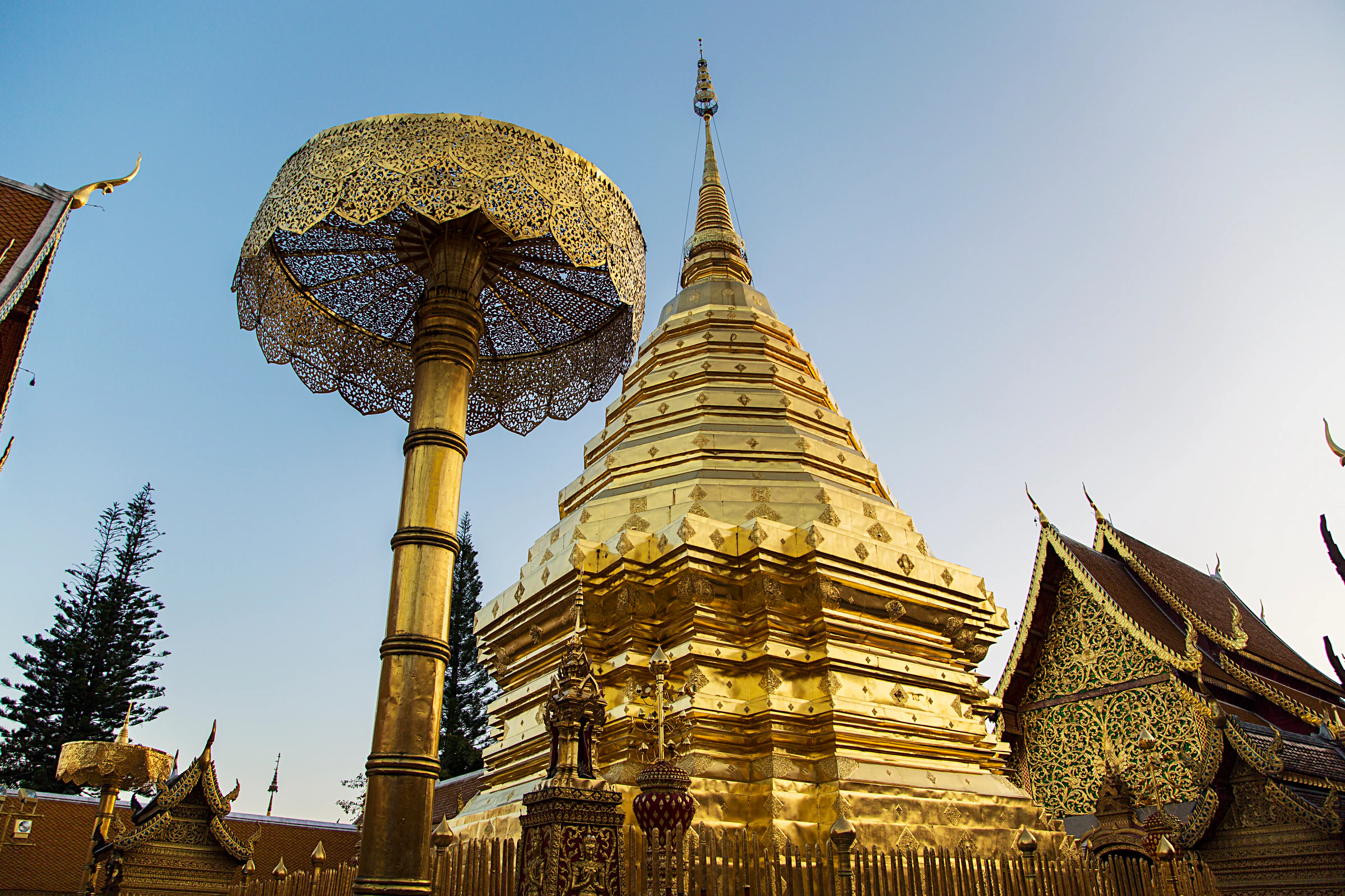 The golden chedi at Wat Phra That Doi Suthep