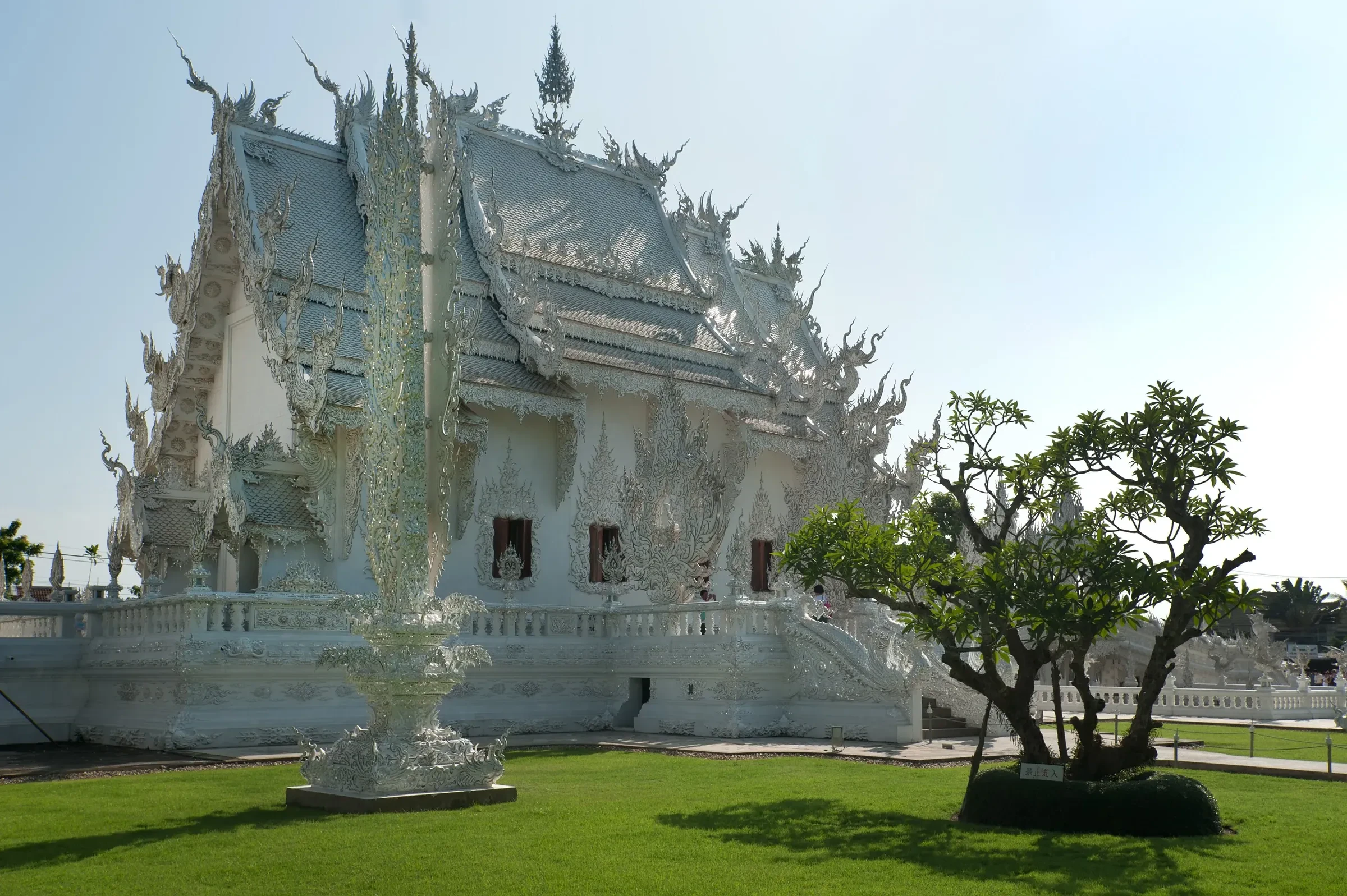 Wat Rong Khun, the White Temple, in Chiang Rai