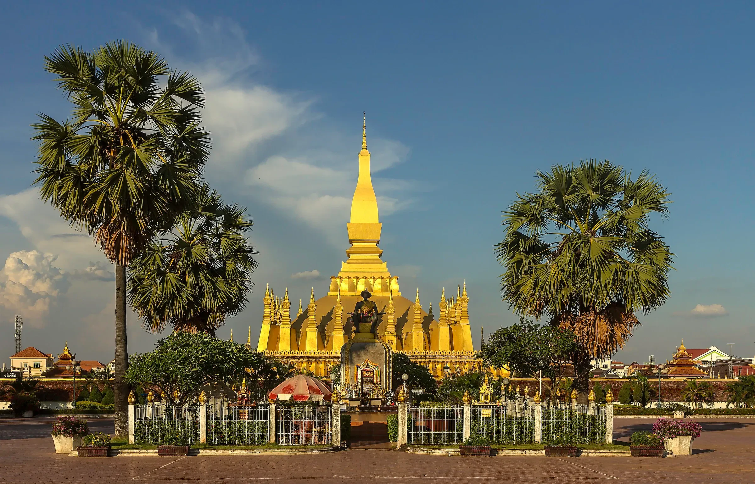 The golden stupa of Pha That Luang in Vientiane