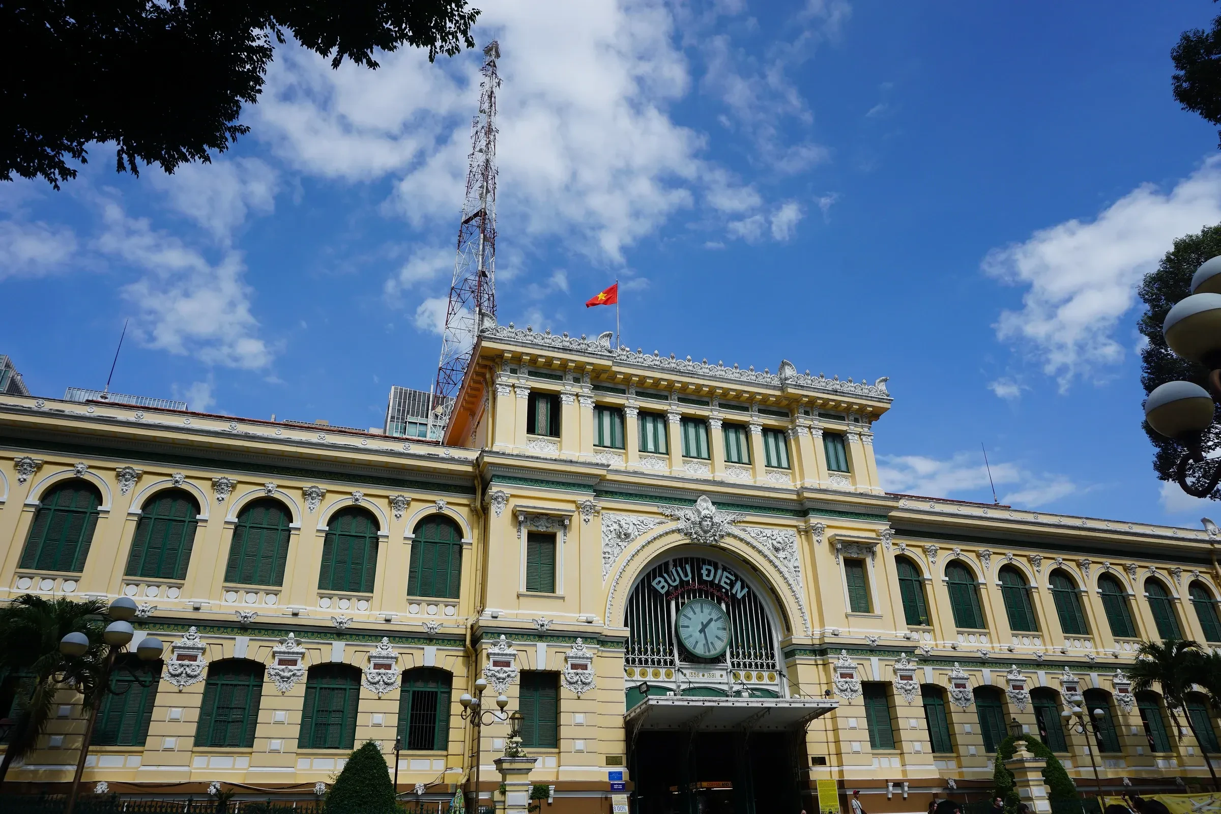 The Central Post Office in Ho Chi Minh City