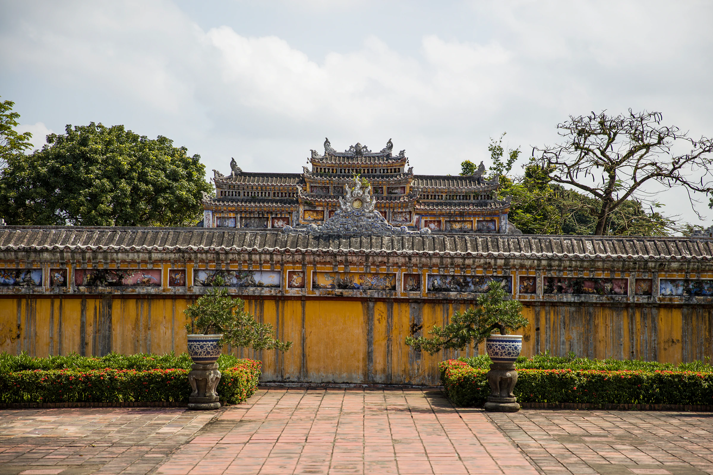 The Royal Palace grounds in Hue, Vietnam