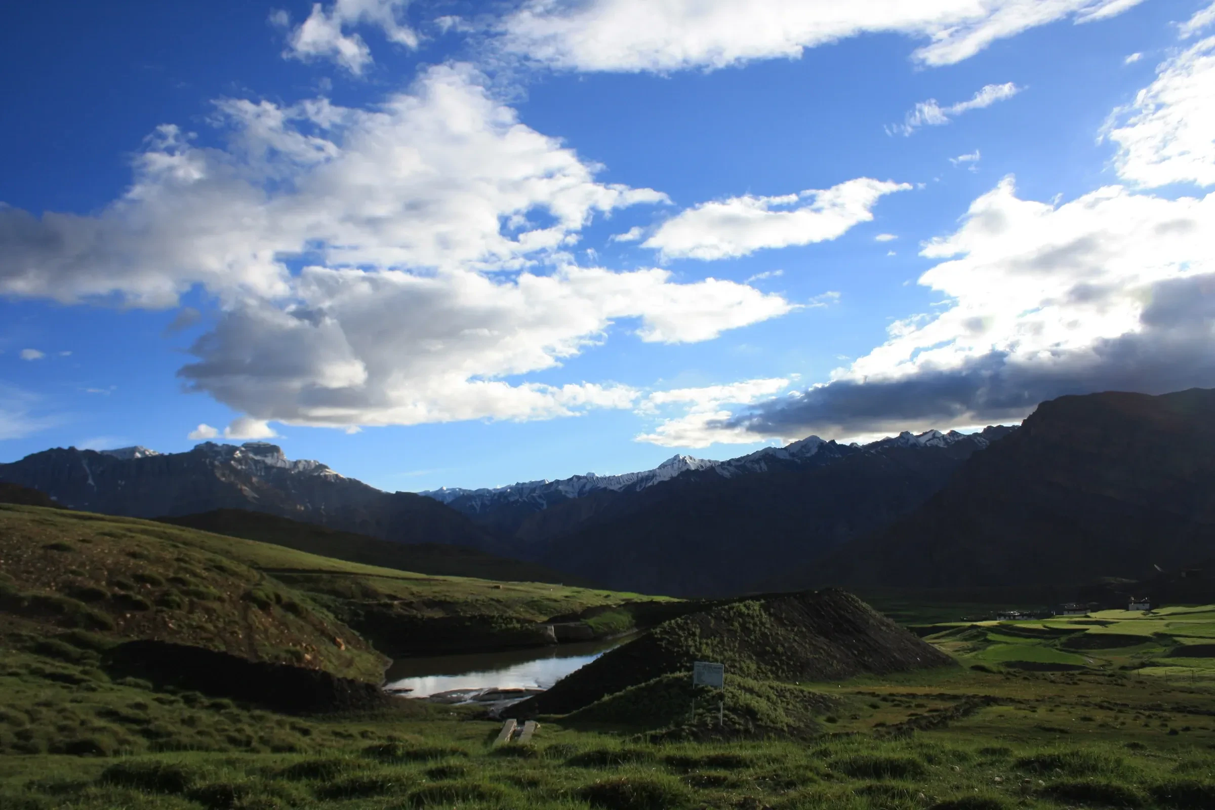 View towards the Spiti Valley from Langza village, Himachal Pradesh