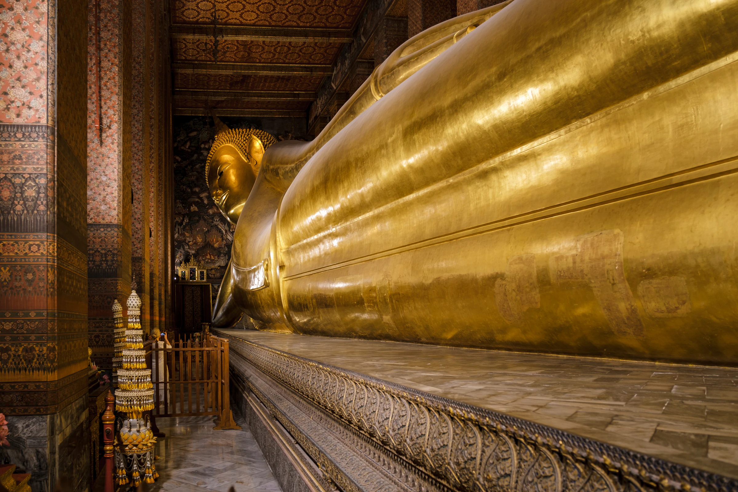 The reclining Buddha at Wat Pho in Bangkok