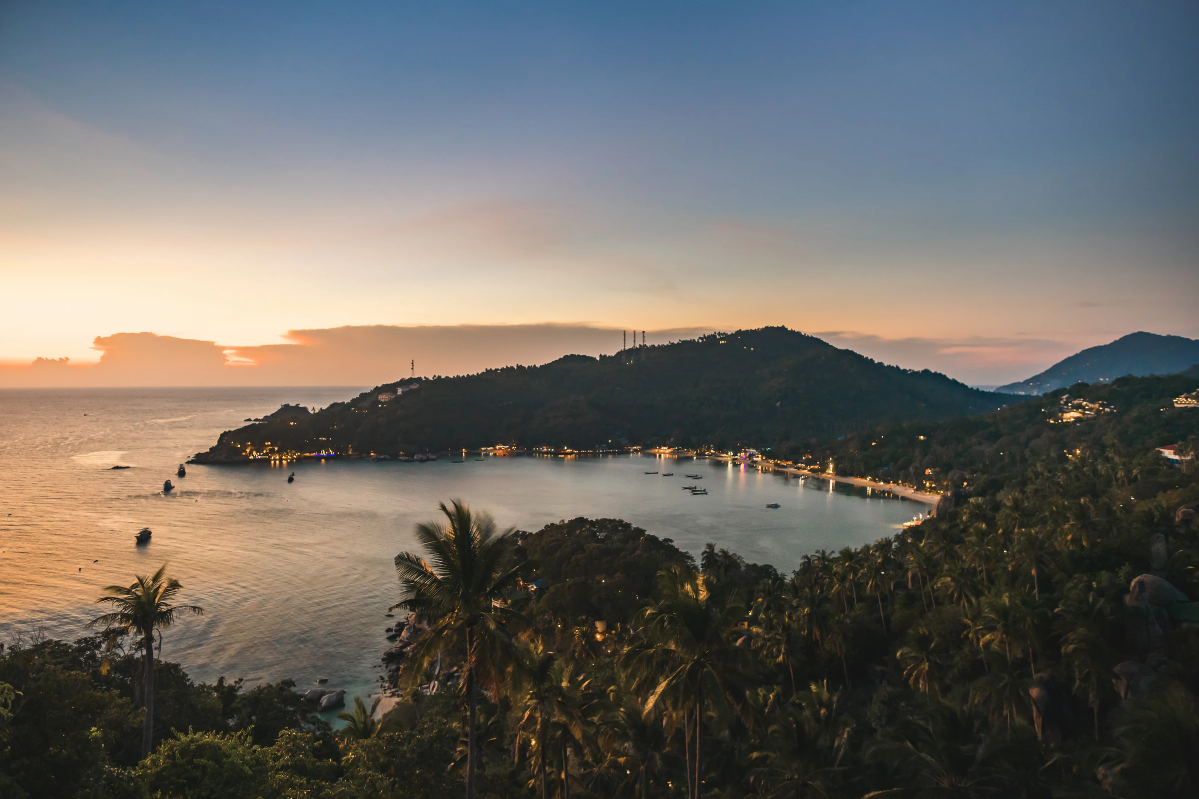 Bottle Beach on Koh Phangan at sunrise
