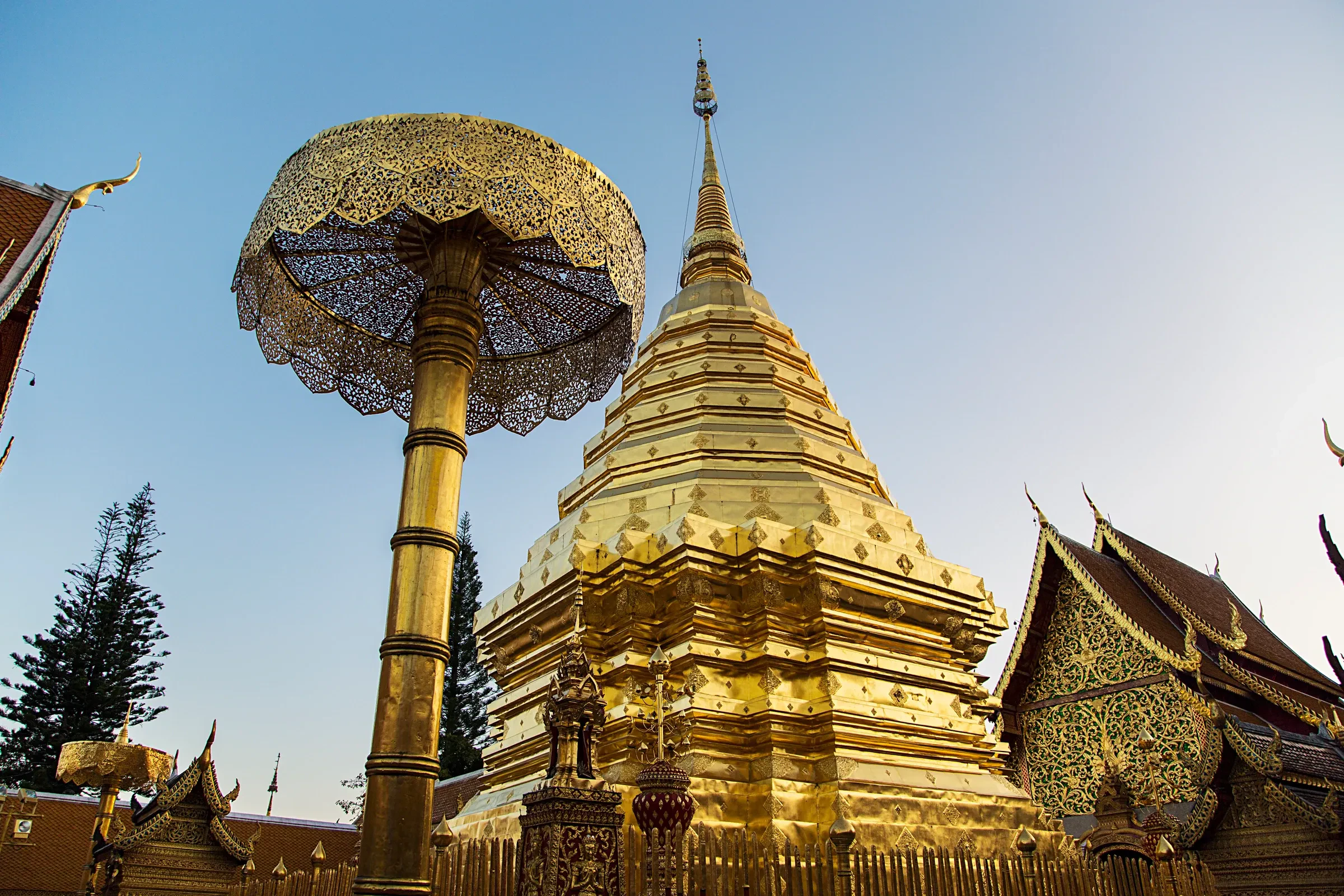 The golden chedi at Wat Phra That Doi Suthep